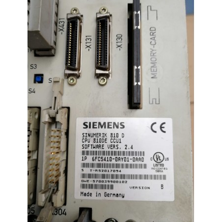 Siemens Sinumerik CPU 810DE CCU1 6FC5410-0AY01-0AA0 Board | High-Performance CNC Control