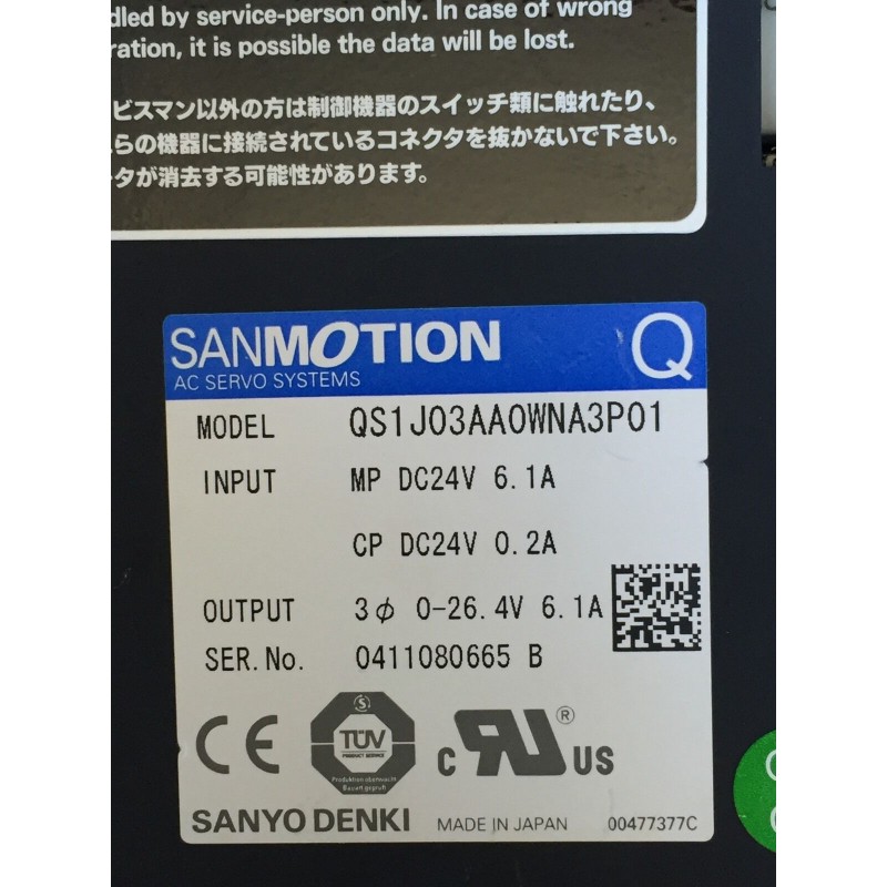 Buy Sanyo Denki Sanmotion QS1L03AA04801P00 Servo Driver Online
