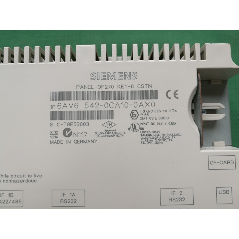 Siemens 6AV6542-0CA10-0AX0 OP270 6-Inch STN Operator Panel | Reliable Industrial Automation Control