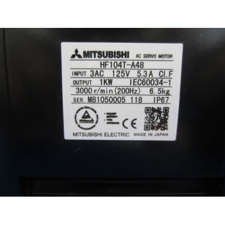 Mitsubishi HF-104T-A48 Servo Motor – 1kW 3000RPM | High-Performance Motion Control