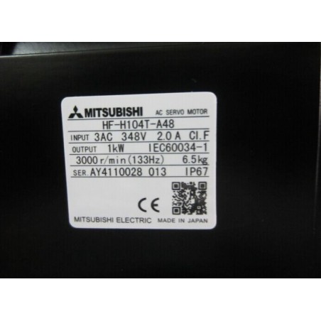 Mitsubishi HF-H104T-A48 1kW Servo Motor | High Precision AC Servo Motor | Reliable Automation