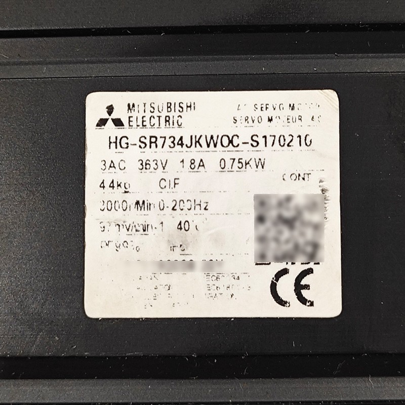 Mitsubishi HG-SR734BJKW0C-S170210 AC Servo Motor - Precision & Reliability