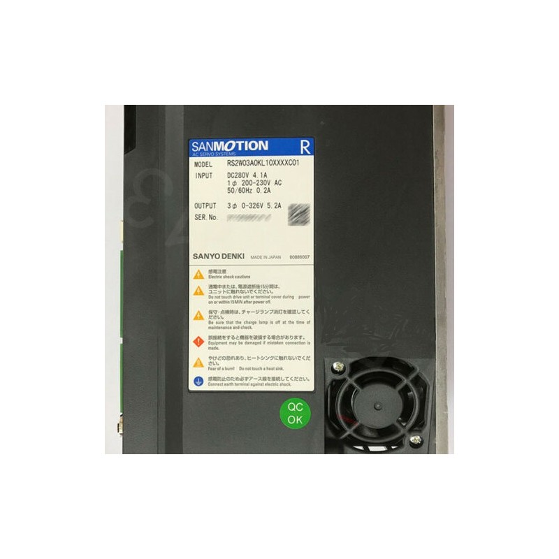 Sanyo Denki Sanmotion RS2W03A0KL10XXXXC01 Servo Drive | High-Precision Motion Control