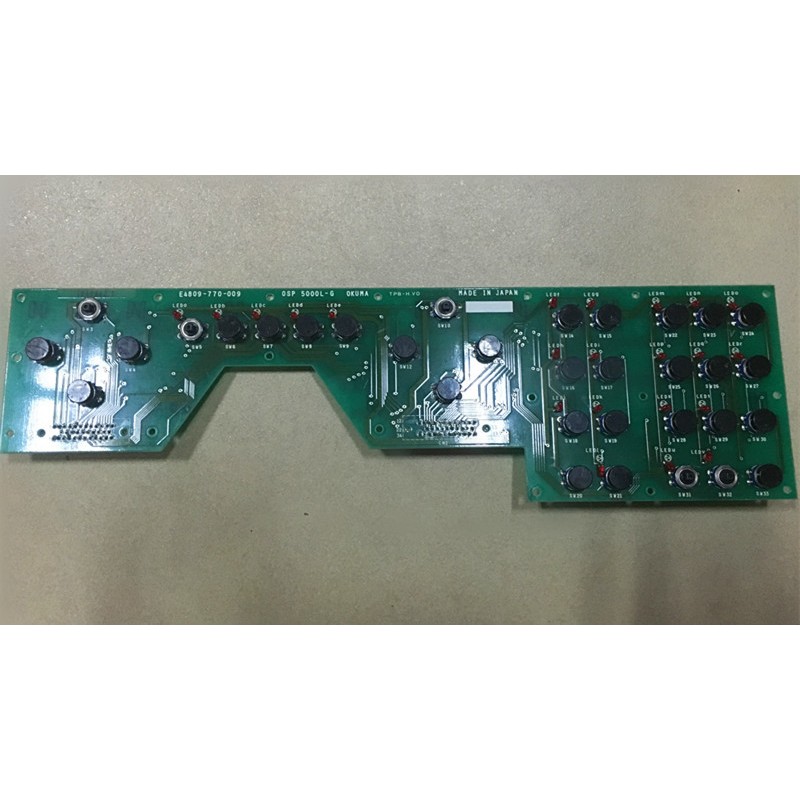 Okuma CNC Machine Control Keyboard - OSP5000L-G PCB    -    Okuma E4809-770-009 OSP5000L-G PCB Keyboard | High-Precision CNC Inp
