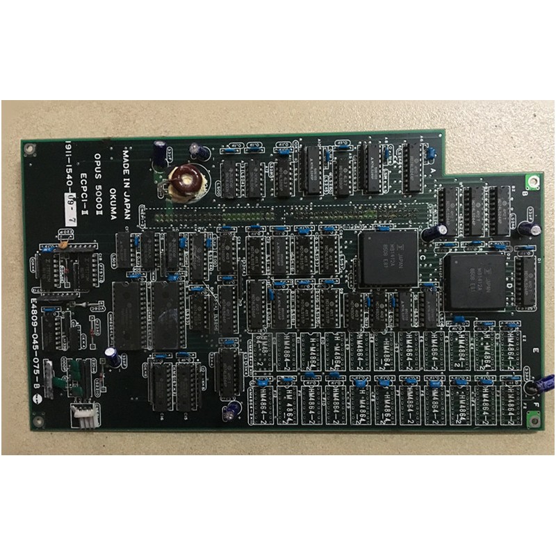 Okuma Opus5000II ECPCI-II Board - Precision Control for Industrial Automation   -   Okuma E4809-045-075-B Opus5000II ECPCI-II Bo