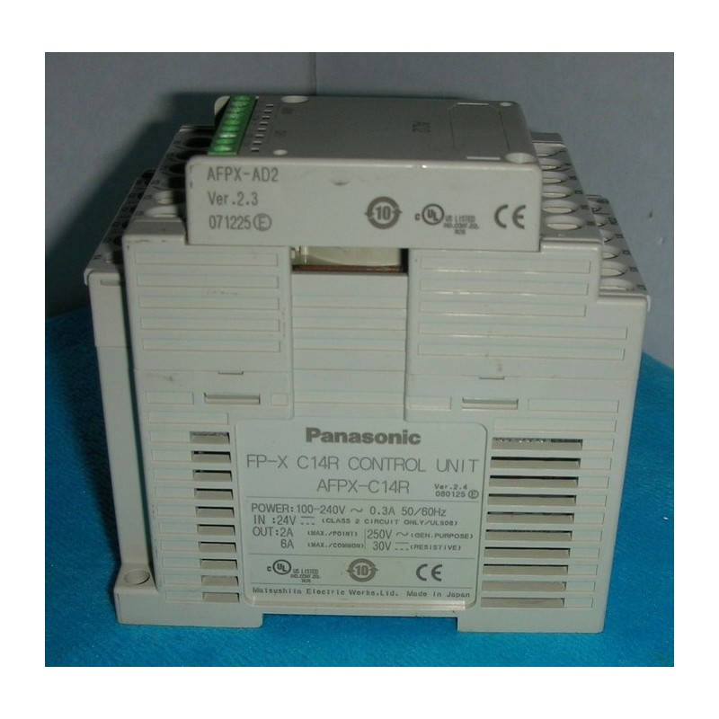 Panasonic AFPX-C14R+AFPX-AD2 Control Unit         -        Panasonic AFPX-C14R+AFPX-AD2 Control Unit | High-Performance PLC with