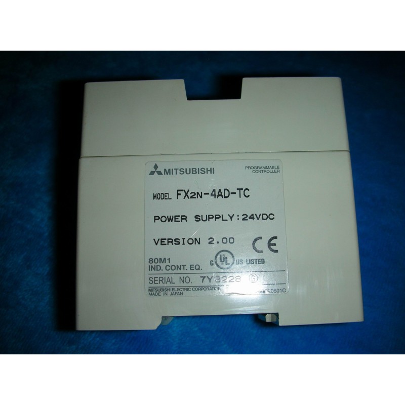 Mitsubishi FX2N-4AD-TC PLC Analog Input Module | Precision Thermocouple Inputs