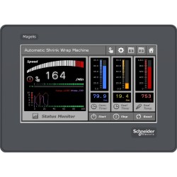 Schneider HMISTO705 4.3" Wide Screen Touch Panel | RS-232 Terminal Block | Industrial Touchscreen