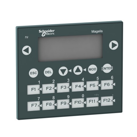 Schneider XBTR411 Compact Panel with Keypad - 122 x 32 Matrix Screen, G-O-R, 24V DC
