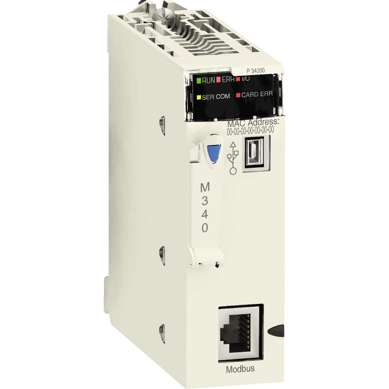 Schneider BMXP342000 Processor Module M340 | 1024 Discrete I/O, 256 Analog I/O, Modbus | High Performance Control