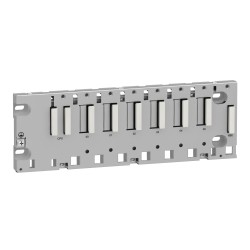 Schneider BMXXBP0600 M340 Rack – 6 Slot, Versatile Mounting Options | Panel, Plate, DIN Rail