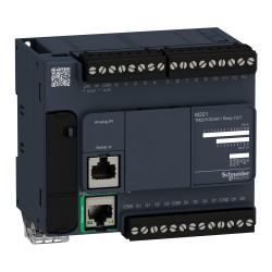 Schneider TM221CE24R Controller | 24 I/O, Relay, Ethernet | M221 Series