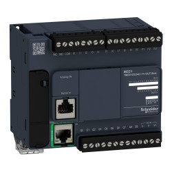 Schneider TM221CE24U Controller M221 - 24 I/O, NPN Transistor Outputs, Ethernet | Industrial PLC