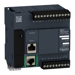 Schneider TM221CE16U Controller M221-16IO | NPN Digital I/O | Ethernet Connectivity
