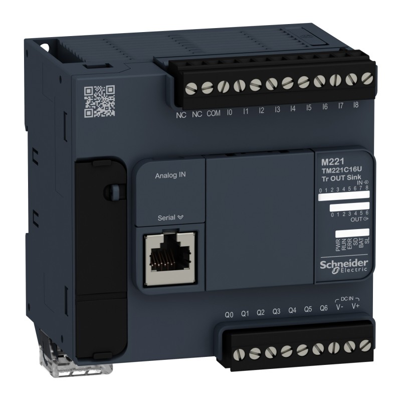 Schneider TM221C16U Controller - M221 16IO TR.NPN | Industrial Automation PLC