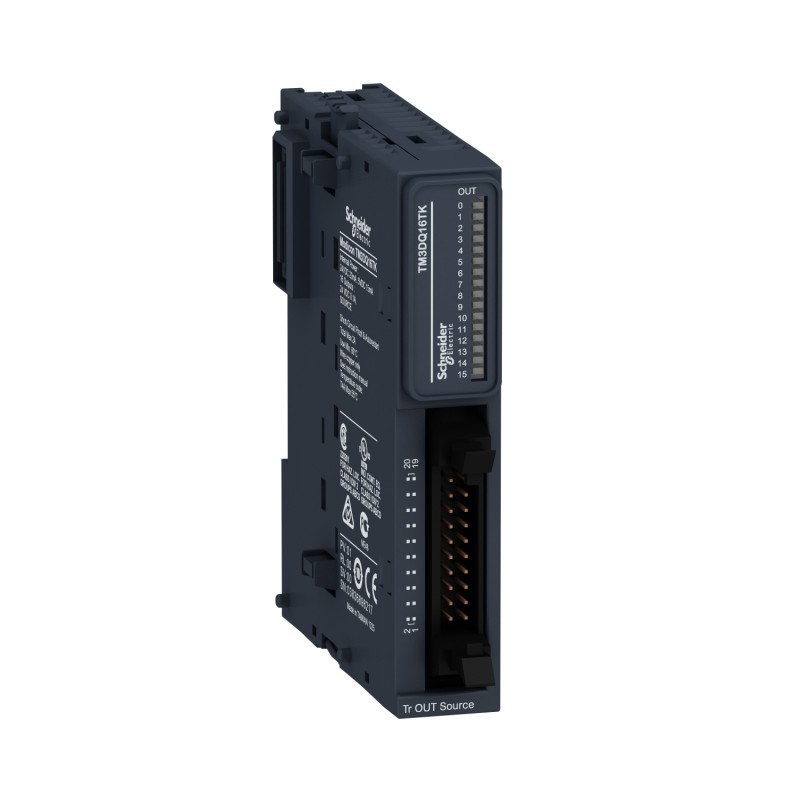 Schneider TM3DQ16TK Module TM3 - 16 Outputs Transistor PNP HE10 | High-Performance I/O Extension Module