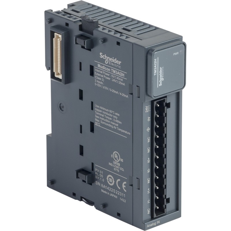 Schneider TM3AI2H Analog Input Module - High Resolution, 2 Channels | TM3 Series