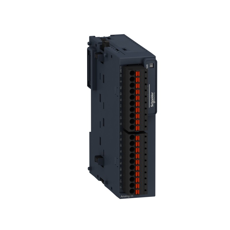 Schneider TM3TI8TG Temperature Input Module - 8 Inputs, Spring Terminal | TM3 Series