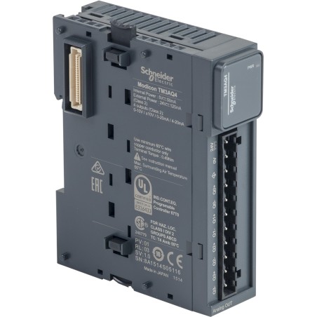 Schneider TM3AQ4 Module TM3 - 4 Analog Outputs | Precision Analog Control
