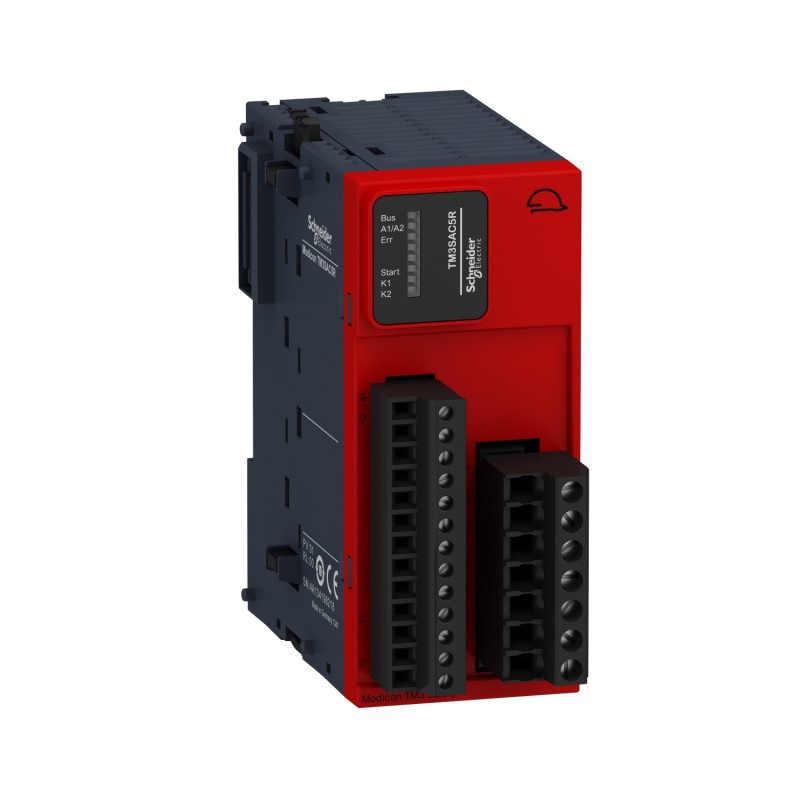 Schneider TM3SAC5R Safety Module for PLC TM2xx | 1 Function, Cat 3, Screw Terminals