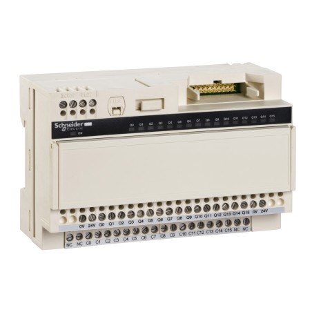Schneider ABE7E16SPN22 Connection Sub-Base | 16 Outputs & Fuses for Twido Extension