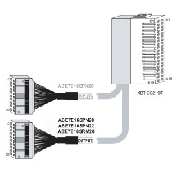 Schneider ABE7E16SPN20 Connection Sub-Base ABE7 | 16 Outputs for Twido Extension
