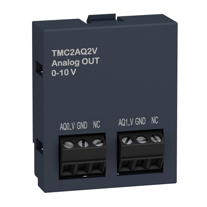 Schneider TMC2AQ2V Cartridge M221 - 2 Analog Voltage Outputs I/O Extension | Precision Automation Module