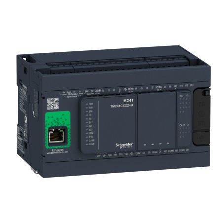 Schneider TM241CE24R Controller M241 | 24 IO Relay | Ethernet PLC | Industrial Automation