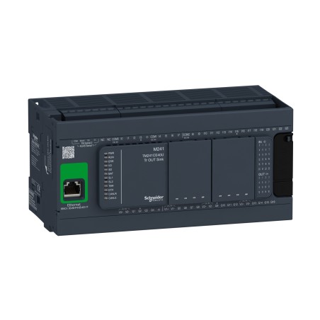 Schneider TM241CE40U Controller M241 | 40 I/O Transistor NPN | Ethernet Connectivity