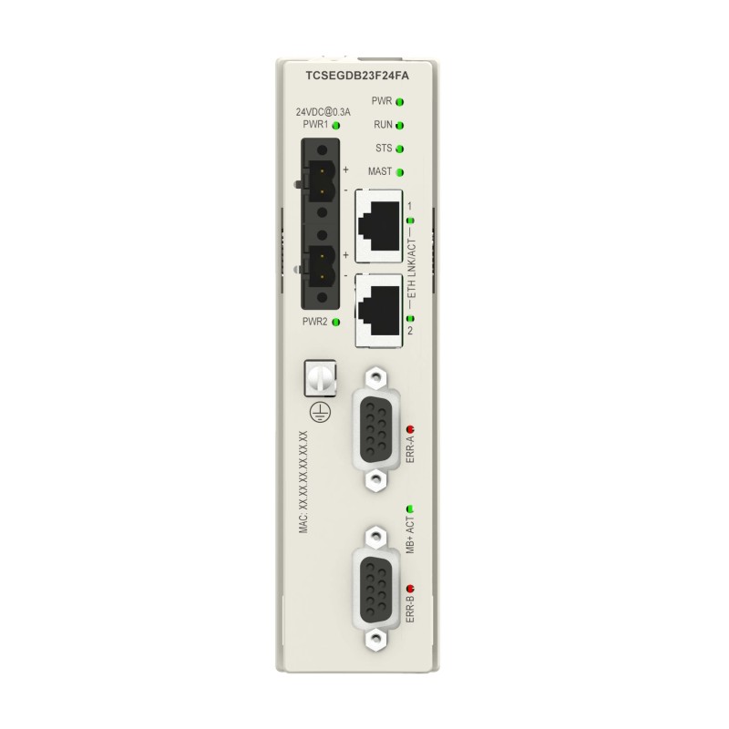 Schneider TCSEGDB23F24FA Modbus Plus Proxy Module | Modicon M340 PLC Integration