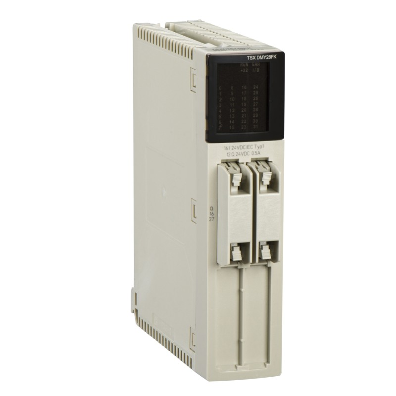 Schneider TSXDMY28FK Discrete I/O Module - 16 Inputs, 24V DC, 12 Solid State Outputs | Modicon Premium