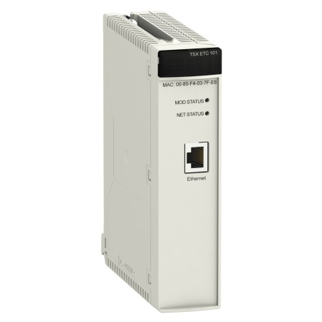Schneider TSXETC101 Ethernet Communication Module - High-Speed 10/100 Mbit/s, IP20, Class B30 Web Server
