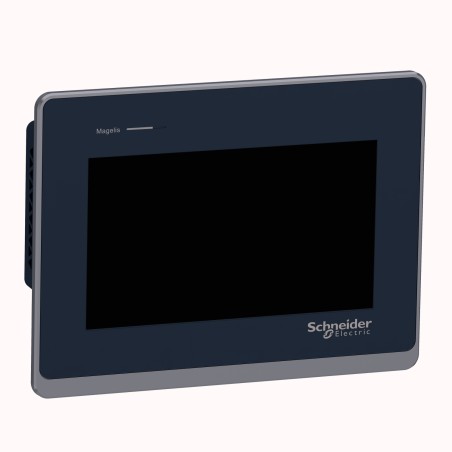 Schneider HMISTW6400 7" Touch Panel Display – Dual Ethernet, USB Ports, 24VDC | High-Resolution HMI