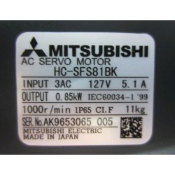 Mitsubishi HC-SFS81BK Servo Motor | High-Performance AC Motor for Precision Control
