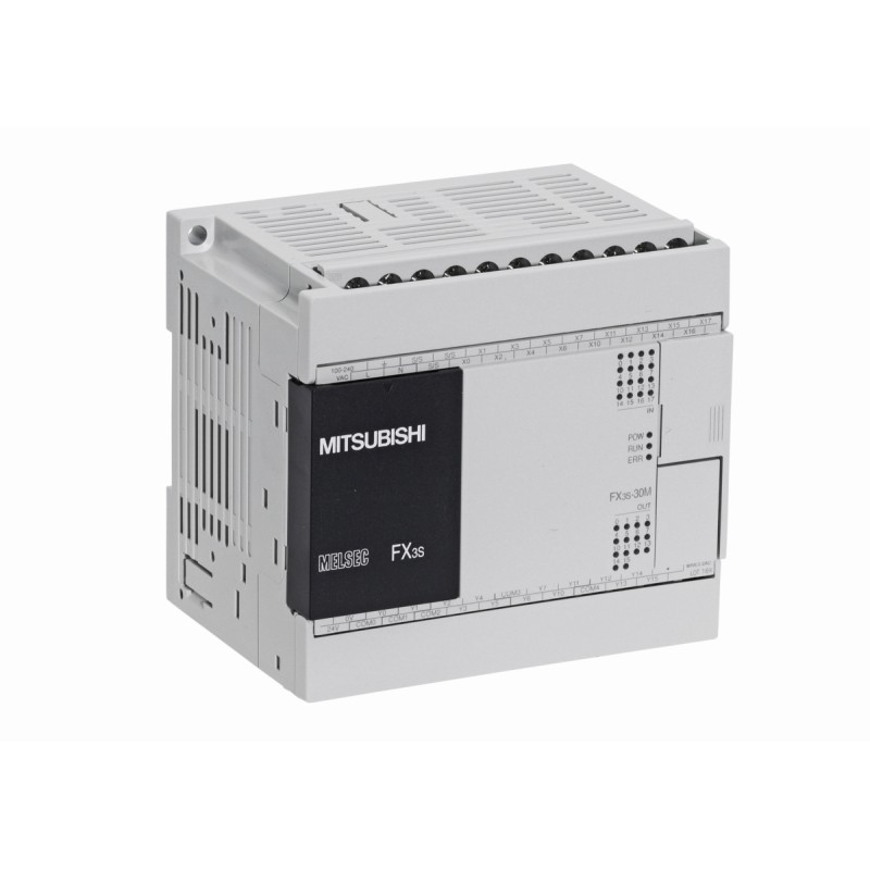 Mitsubishi FX3S-30MR/ES-2AD FX3S Base Unit | Advanced PLC with Analog Inputs