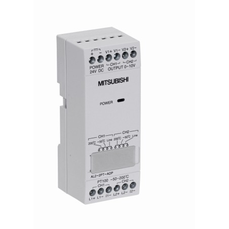 Mitsubishi AL2-2PT-ADP Programmable Logic Controller | Dual PT100 Inputs for Precision Temperature Control