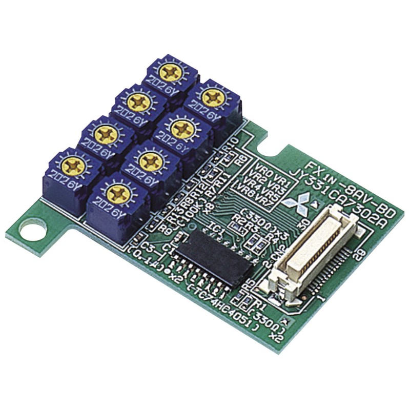 Mitsubishi FX1N-8AV-BD PLC Analog Setpoint Adapter | Precision Analog Input | FX1N Series
