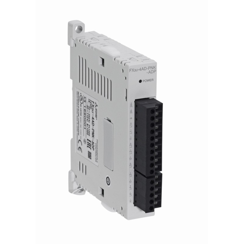 Mitsubishi FX3U-4AD-PNK-ADP Analog Input Module | High-Resolution Analog Input for FX3U PLC