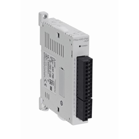 Mitsubishi FX3U-4AD-PNK-ADP Analog Input Module | High-Resolution Analog Input for FX3U PLC