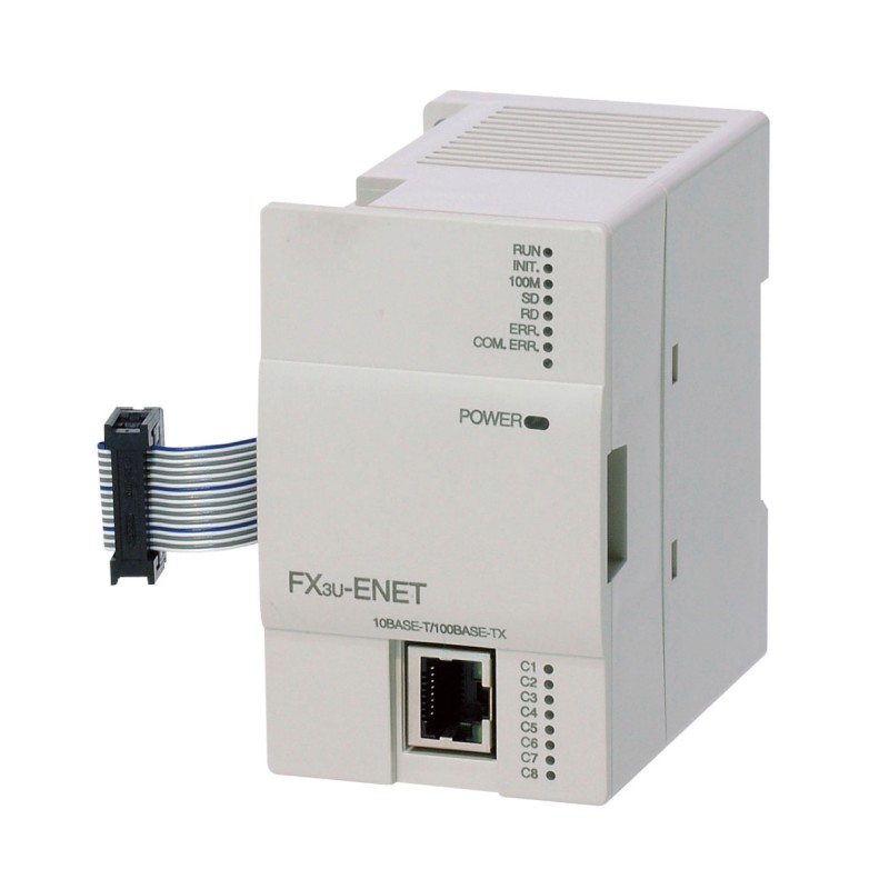 Mitsubishi FX3U-ENET PLC Communication Module | High-Speed Ethernet Connectivity
