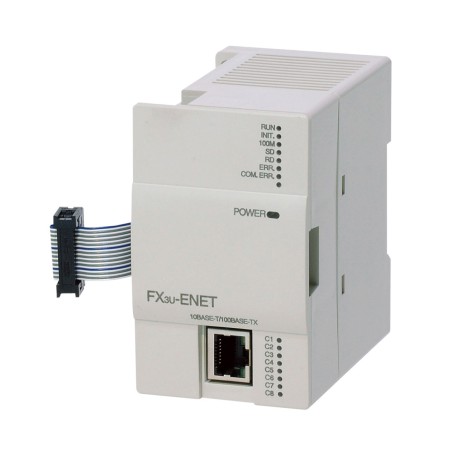 Mitsubishi FX3U-ENET PLC Communication Module | High-Speed Ethernet Connectivity