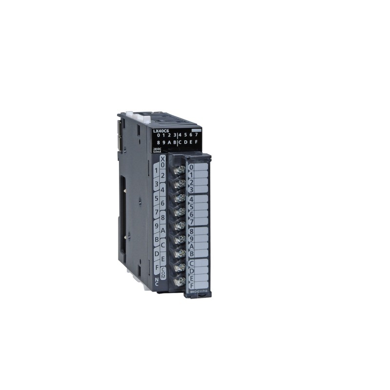 Mitsubishi LX40C6 PLC Input Module – 24 VDC, 16 Inputs, Sink/Source | L-Series