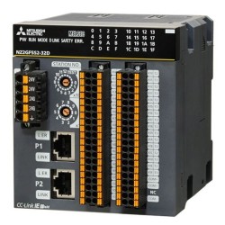 Mitsubishi NZ2GFSS2-32D PLC CC-Link IE Field Safety I/O Module | High-Speed Safety I/O Integration