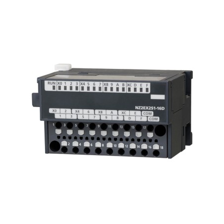 Mitsubishi NZ2EX2S1-16D PLC CC-Link IE Field Module | DC Inputs | Spring Clamp Terminals