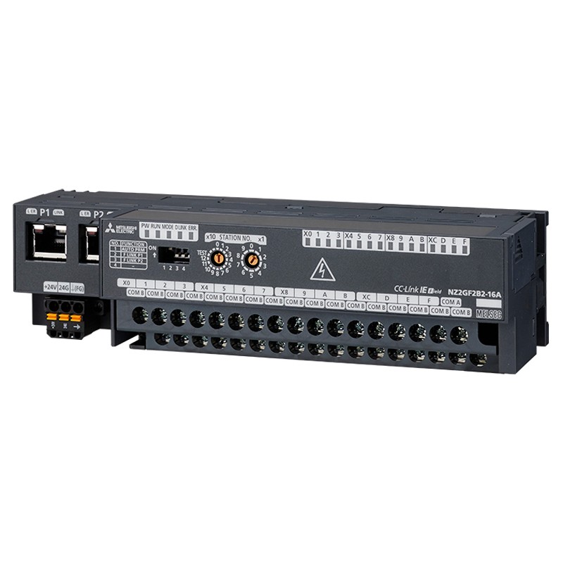 Mitsubishi NZ2GF2B2-16A CC-Link IE Field Network Remote I/O Module | High-Speed Industrial Automation
