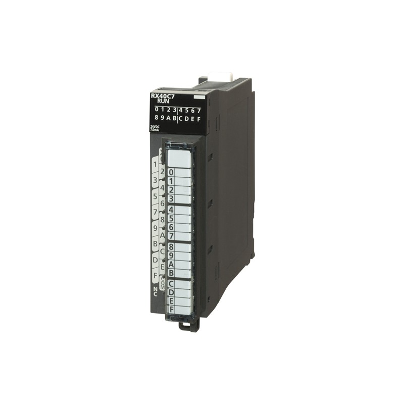 Mitsubishi RX40C7C PLC iQ-R Series: DC Input, 16 Point, Coated | Industrial Automation