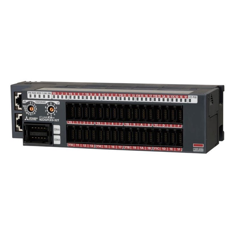 Mitsubishi NZ2GFCE3-32T PLC | 32 Points Transistor Sink | CC-Link IE Field | e-CON Connector