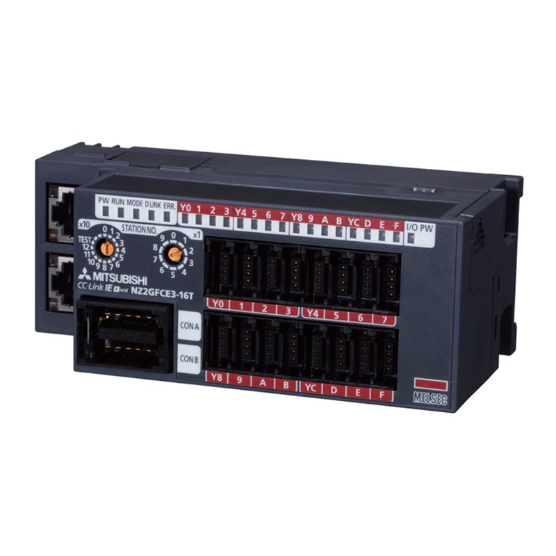 Mitsubishi NZ2GFCE3-16T PLC CC-Link IE Field Remote I/O Module | High-Speed Data Transmission