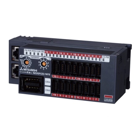 Mitsubishi NZ2GFCE3-16TE PLC CC-Link IE Field Remote I/O Module | High-Speed Industrial I/O