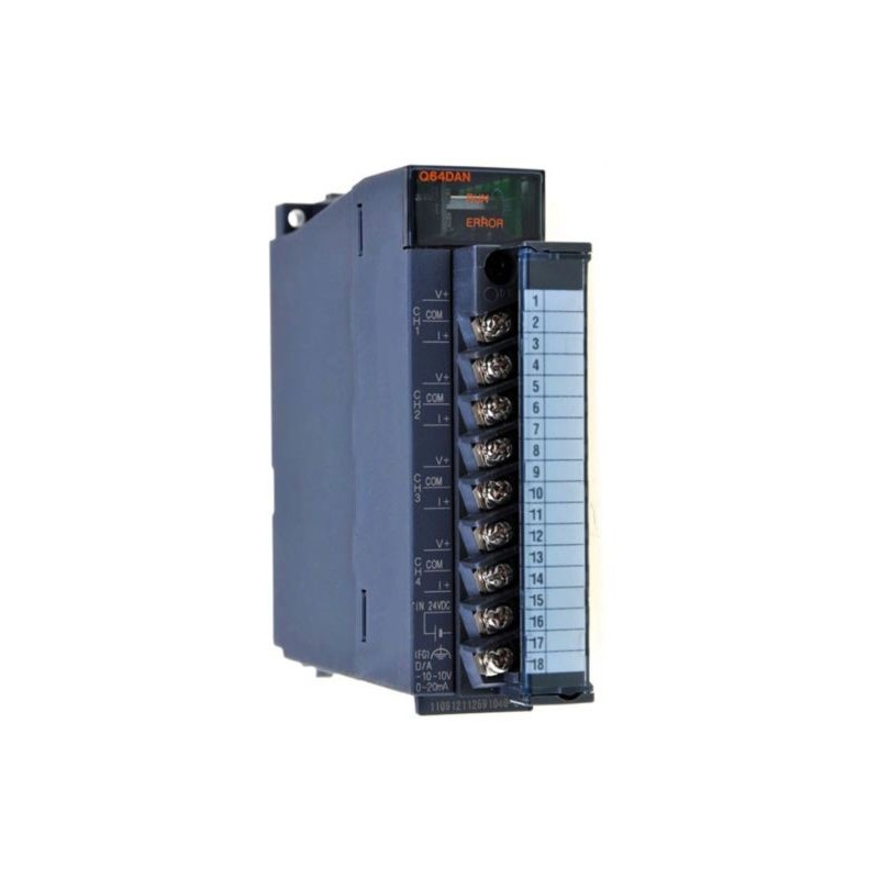 Mitsubishi Q64DAN PLC Q Series 4-Channel Analog Output Module | High Precision & Versatility